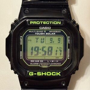 Casio G-Shock GW-M5610B-1 “Zombie” Tough Solar Atomic Square Digital Watch 5610